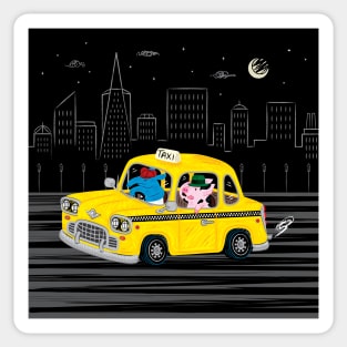 Taxi Ride Sticker